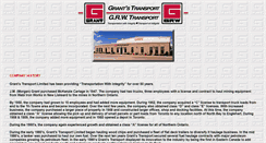 Desktop Screenshot of grantstransport.com
