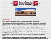 Tablet Screenshot of grantstransport.com